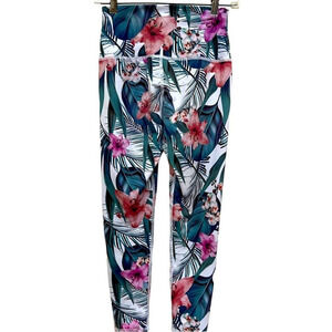 EVOLUTION AND Creation Leggings, Bold Floral Print Size S